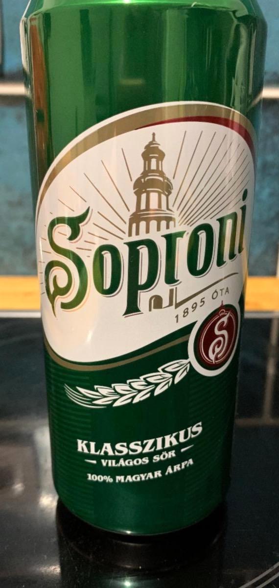 Képek - Soproni Klasszikus világos sör 4,5% 0,5 l 