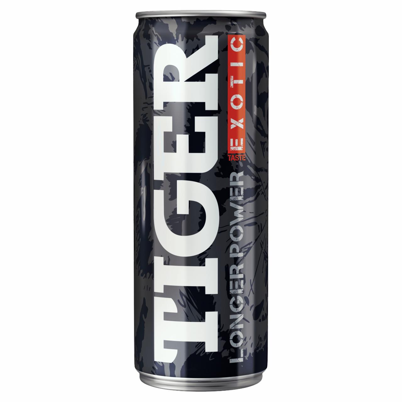 Képek - Tiger Longer Power egzotikus ízű szénsavas ital koffeinnel, C-vitaminnal és izomaltulózzal 250 ml