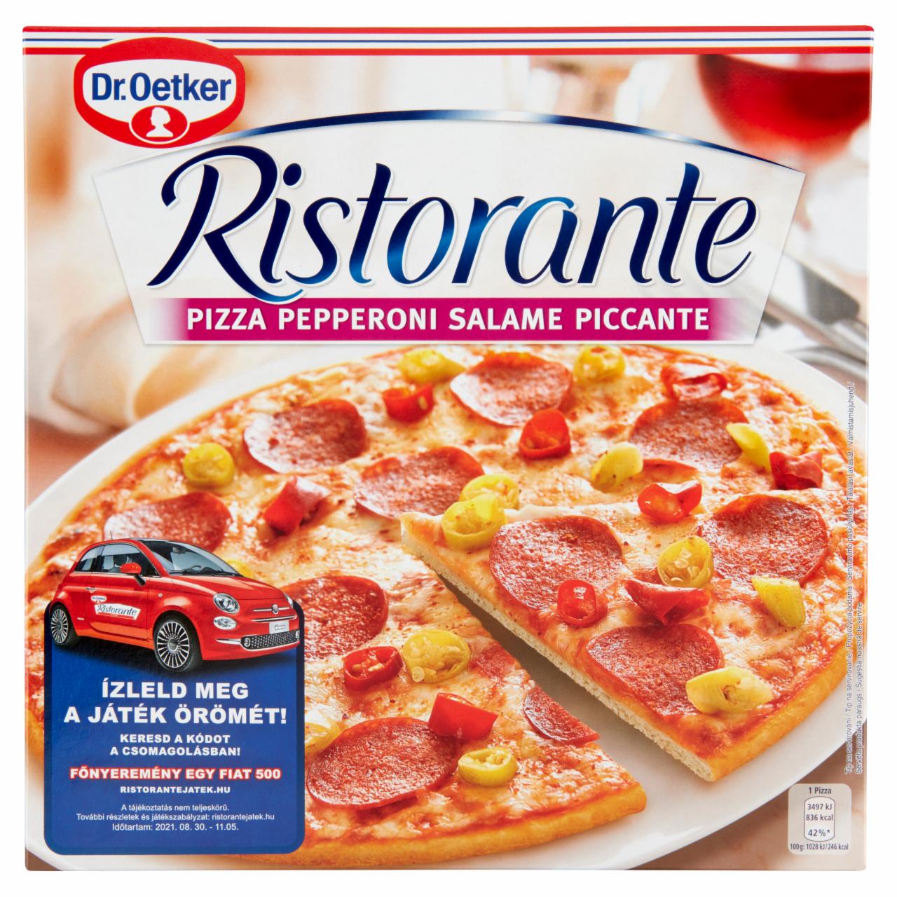 Képek - Dr. Oetker Ristorante gyorsfagyasztott pizza csípős szalámival és chili paprikával 340 g