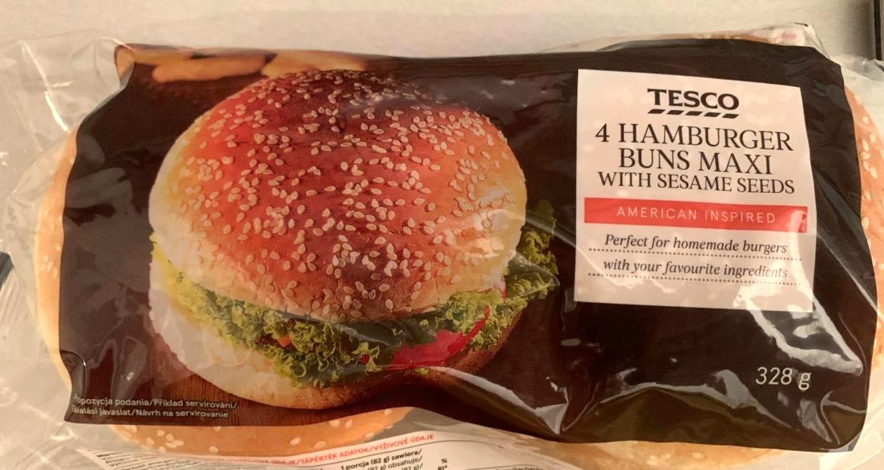 Képek - Hamburger buns Maxi with sesame seeds Tesco