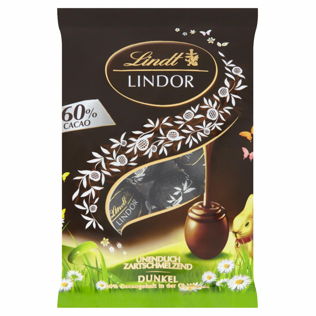 Képek - Lindt Lindor étcsokoládé lágyan olvadó töltelékkel 90 g