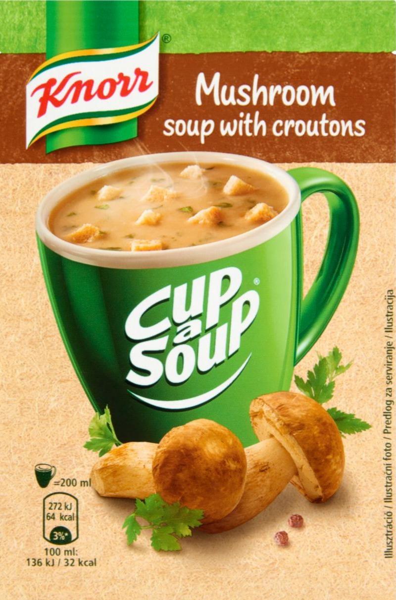 Képek - Knorr Cup a Soup vargányakrémleves zsemlekockával 15 g