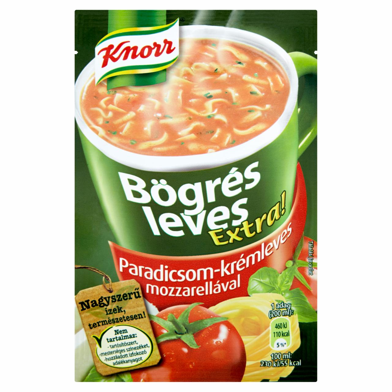 Képek - Knorr Bögrés Leves Extra! paradicsom-krémleves mozzarellával 27 g