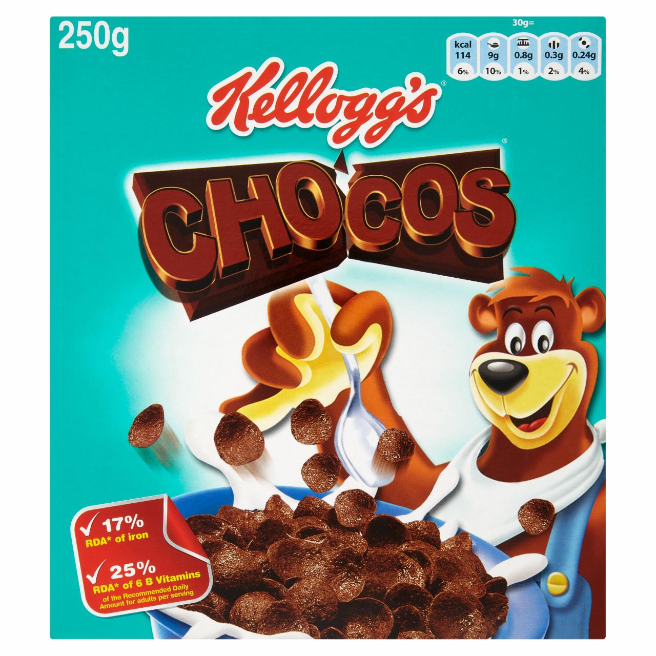 Képek - Kellogg's Chocos ropogós búzapehely csokoládéval bevonva 250 g