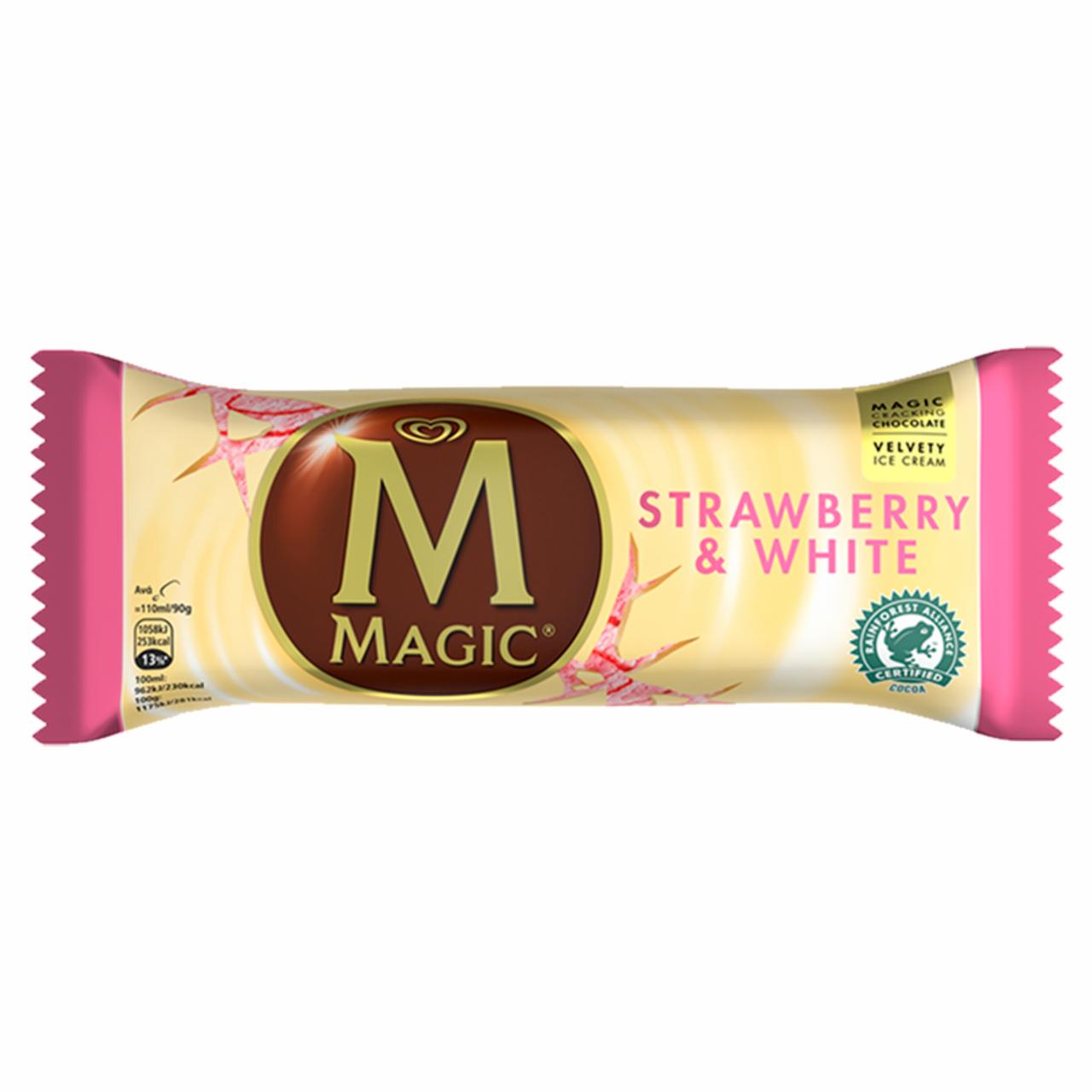 Képek - Magnum eper-fehércsokoládé pálcikás jégkrém 110 ml