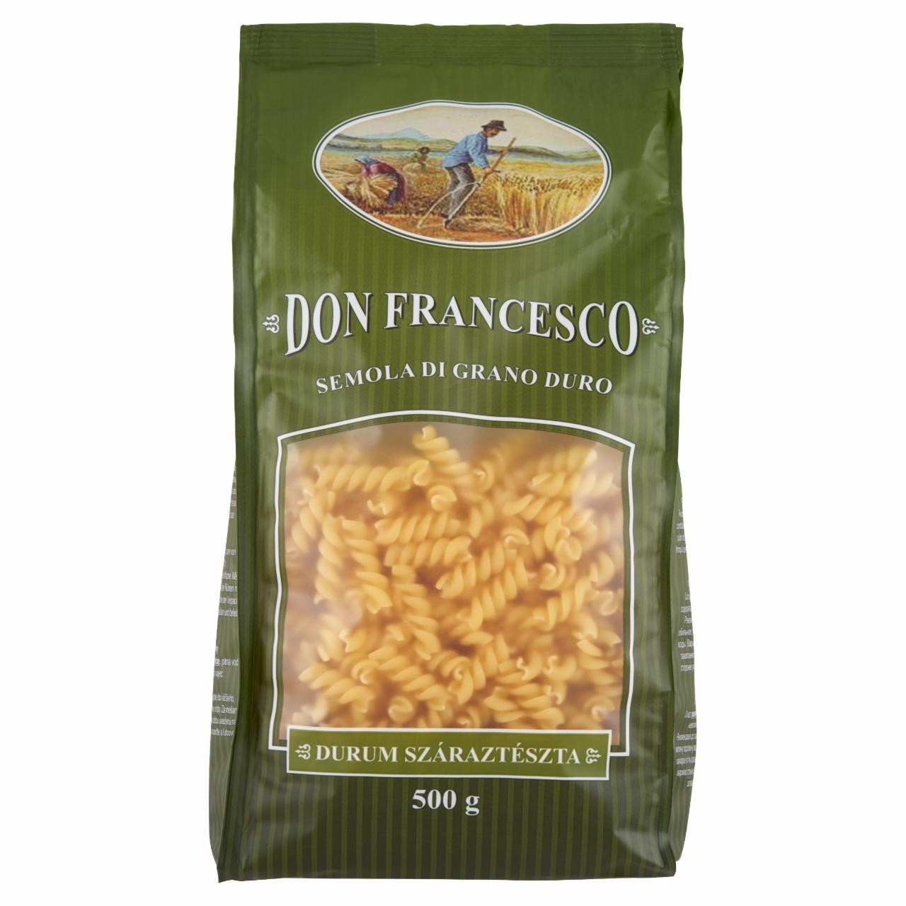 Képek - Don Francesco Fusilli durum száraztészta 500 g