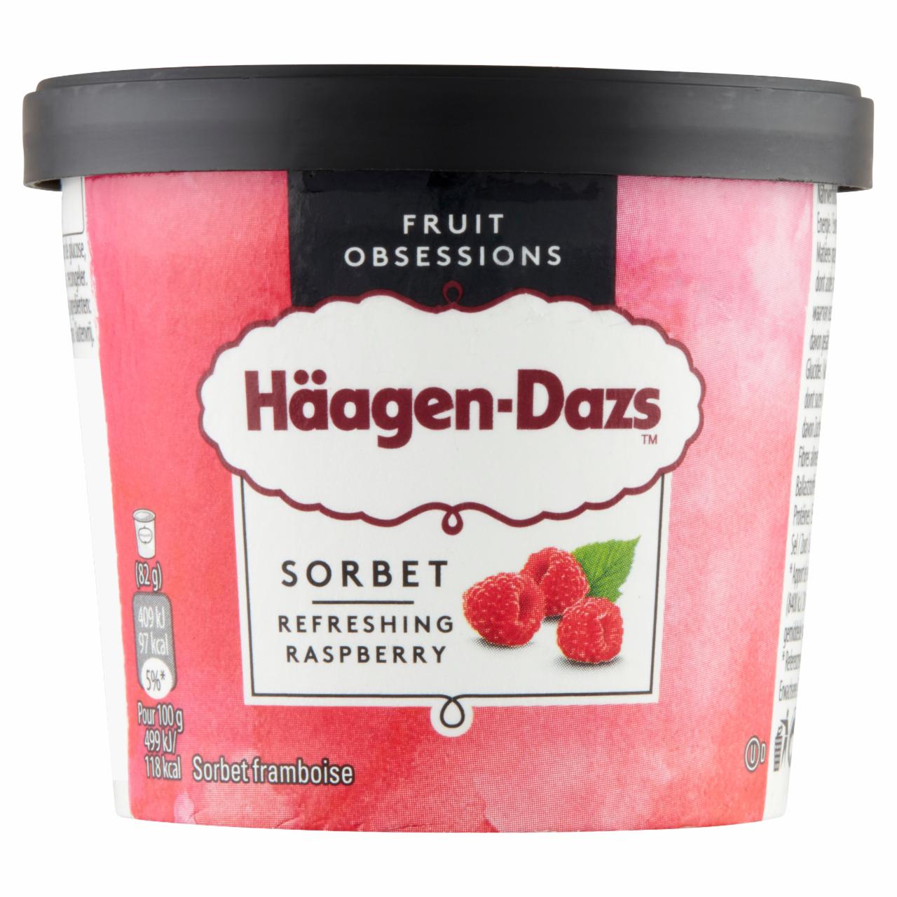 Képek - Häagen-Dazs málnás sorbet 95 ml