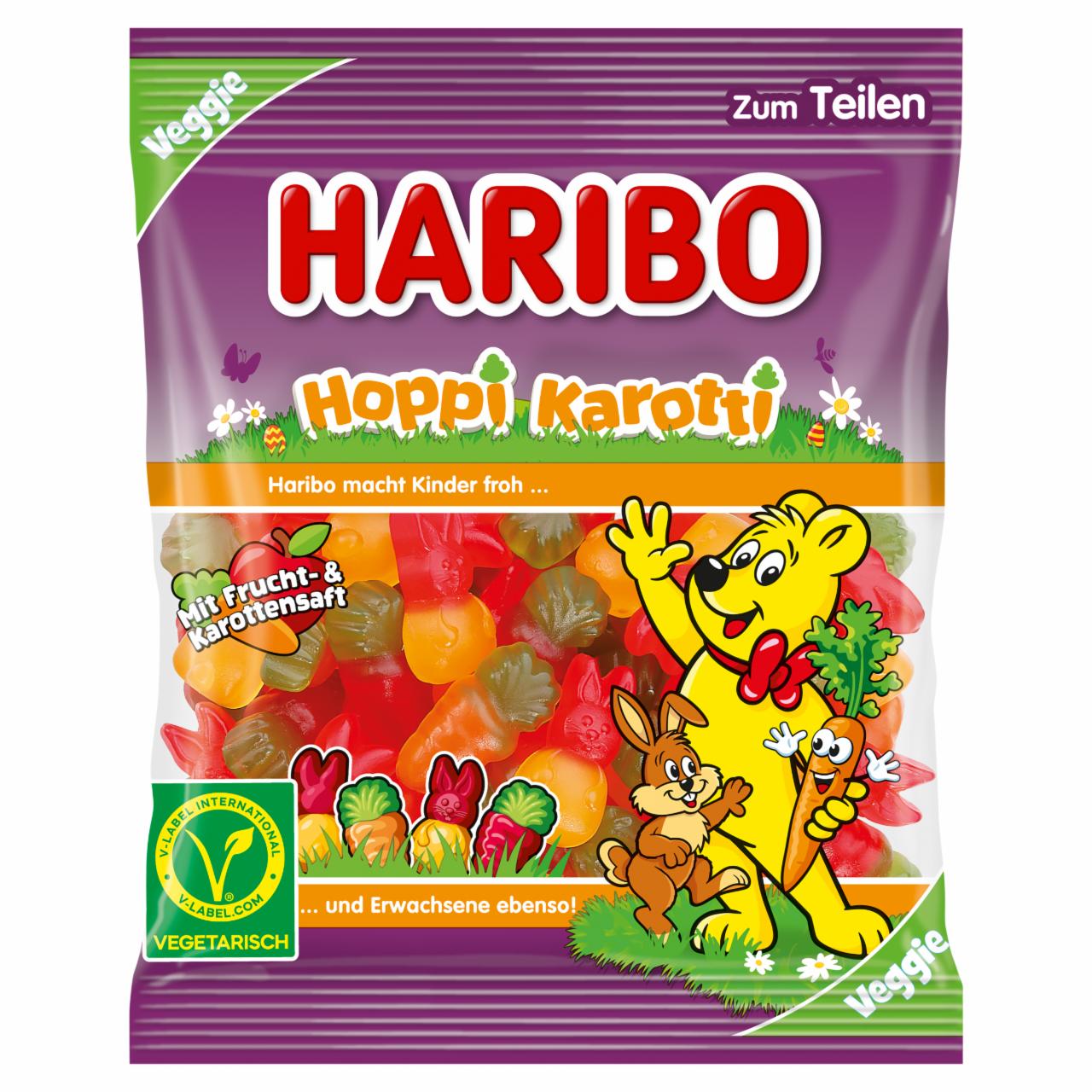Képek - Haribo Hoppi Karotti gyümölcsízű gumicukorka 175 g 