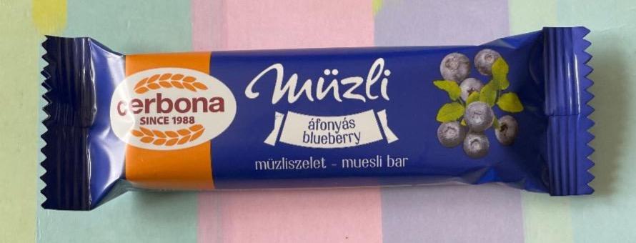 Képek - Cerbona áfonyás müzliszelet 20 g