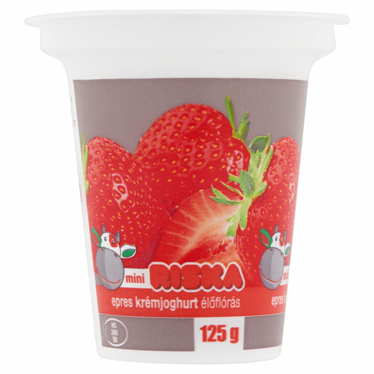 Képek - Riska epres krémjoghurt 125 g