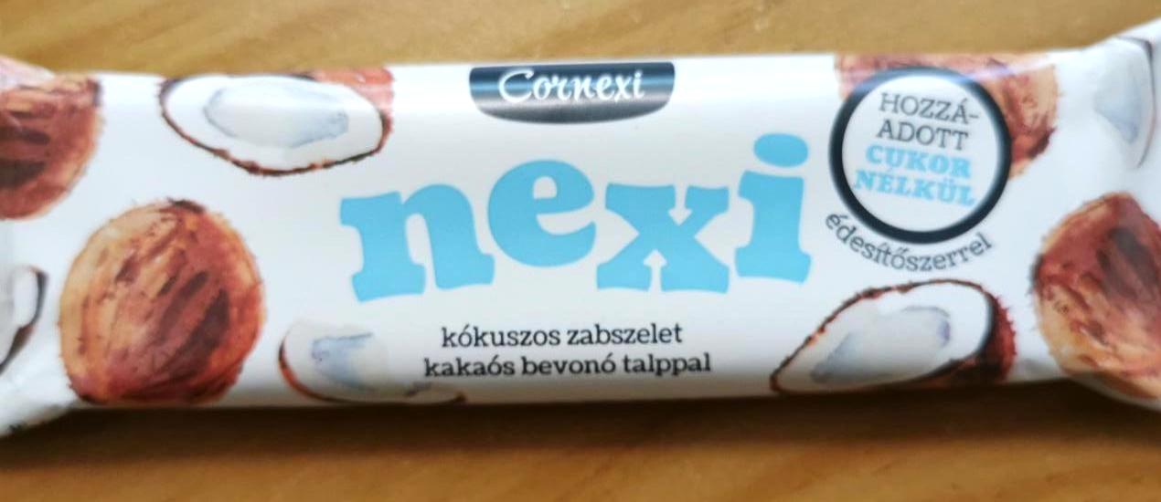 Képek - Nexi kókuszos zabszelet kakaós bevonó talppal Cornexi