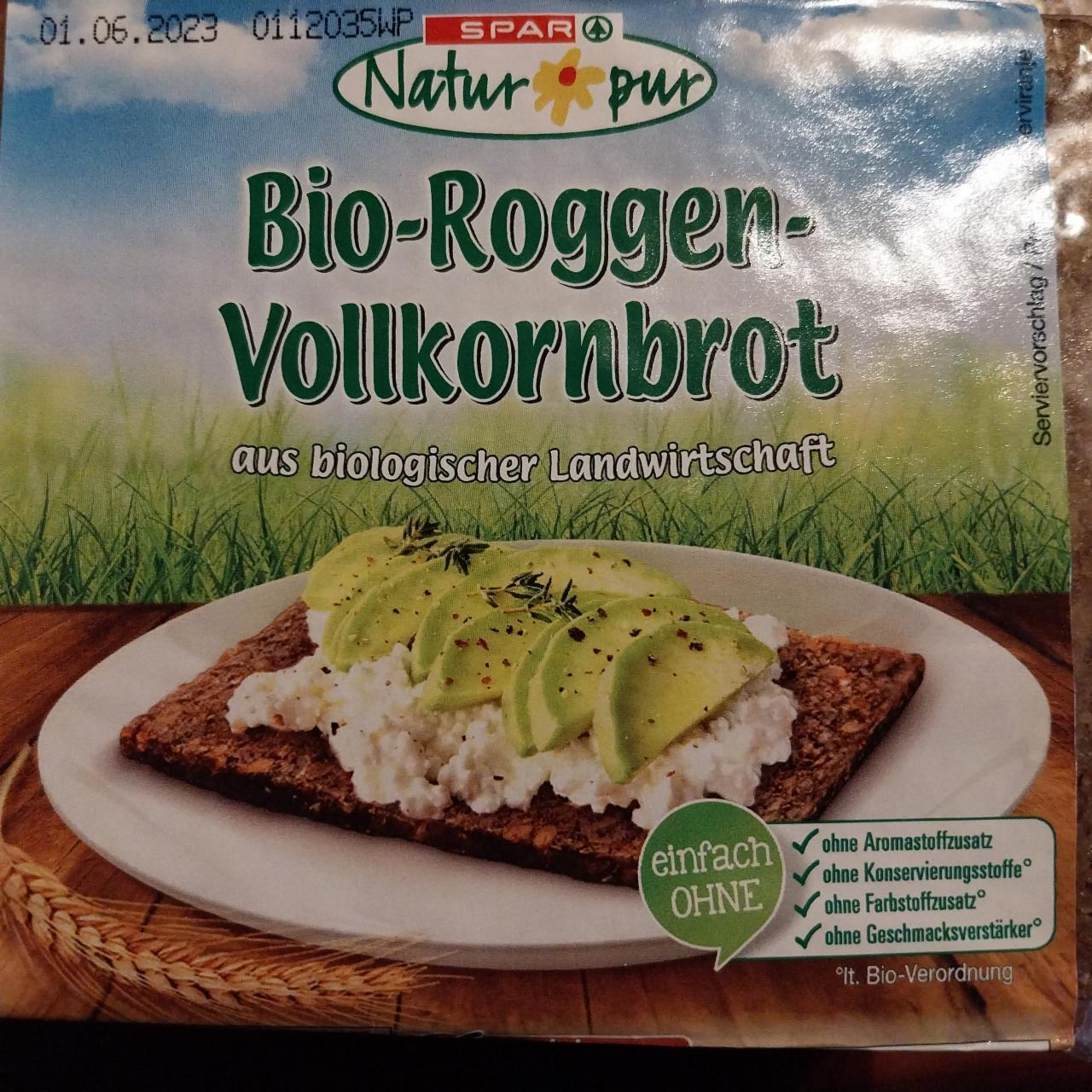 Képek - Bio-Roggen Vollkornbrot Spar Natur pur