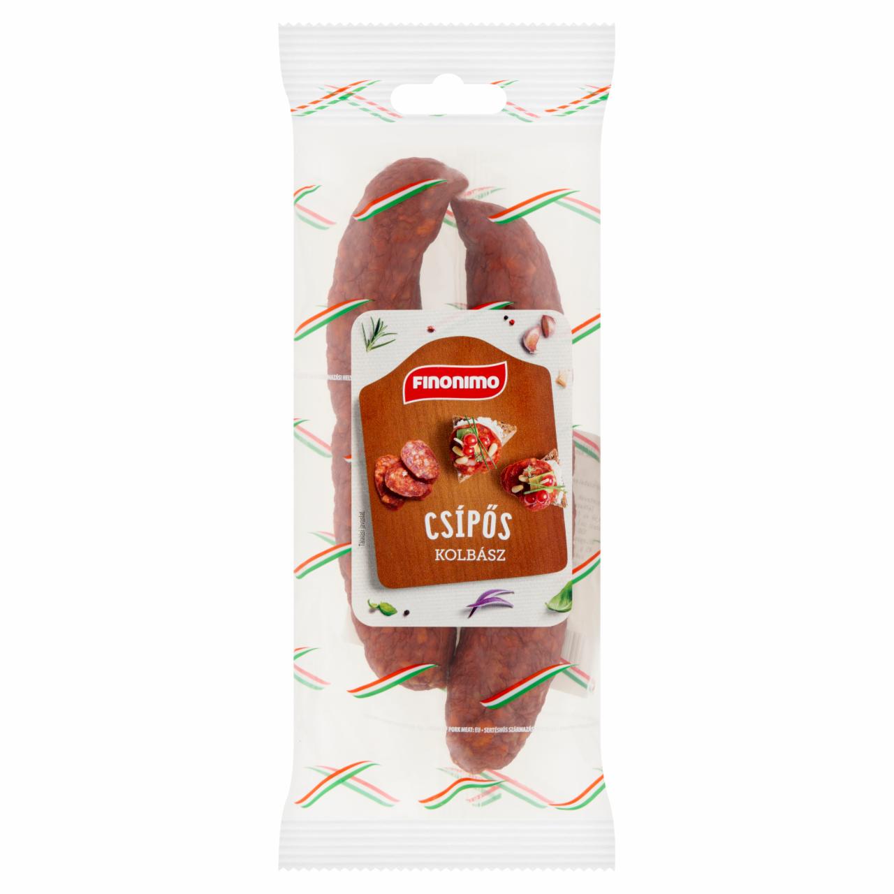 Képek - Finonimo csípős füstölt kolbász 200 g