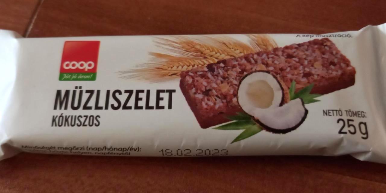 Képek - Müzliszelet kókuszos Coop