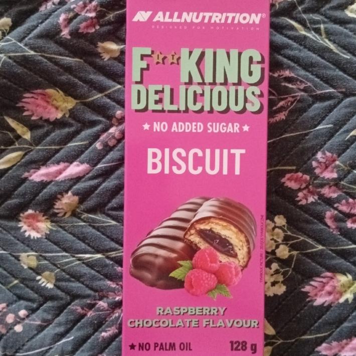 Képek - Fitking delicious biscuit raspberry chocolate flavour Allnutrition