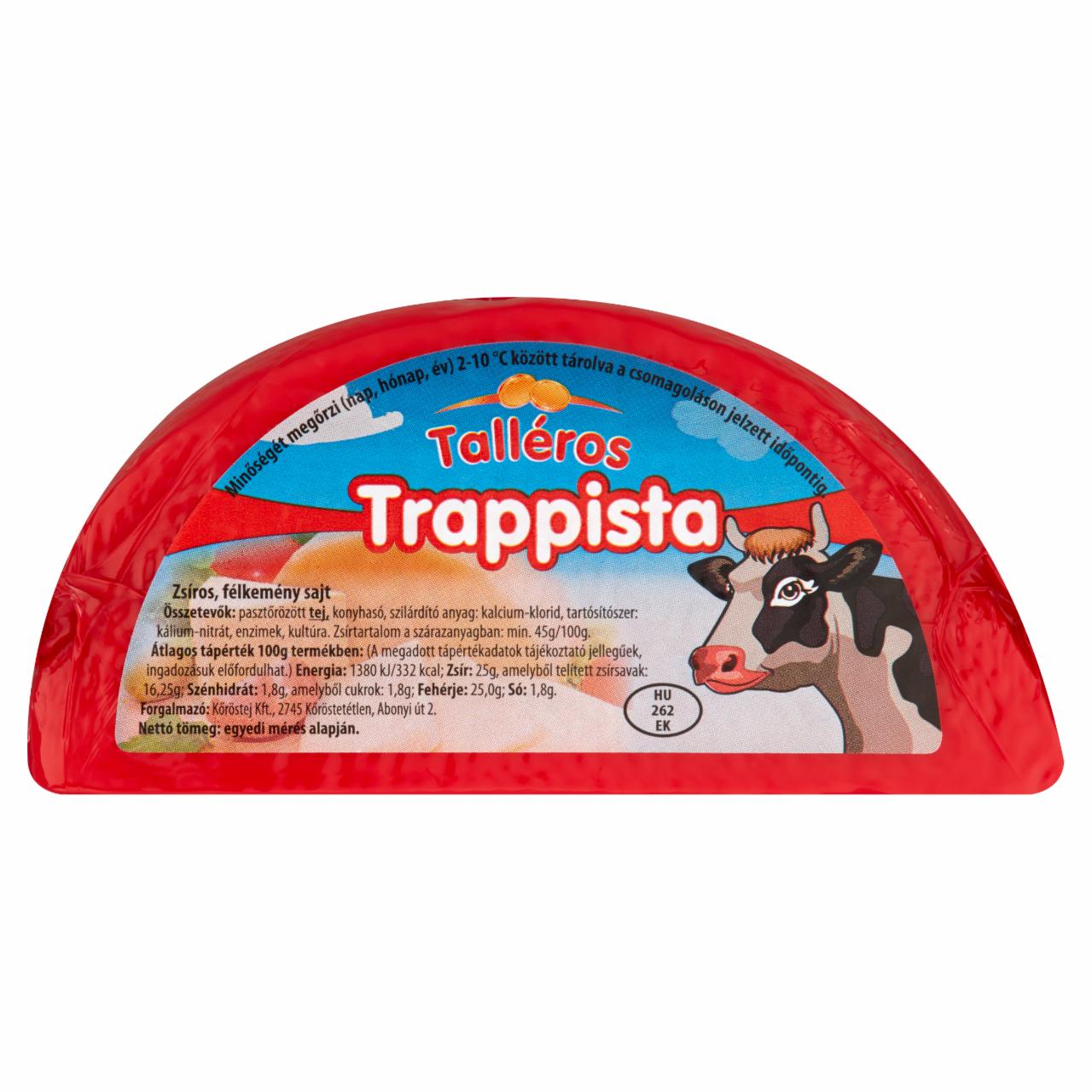 Képek - Talléros félkemény zsíros trappista sajt 650 g
