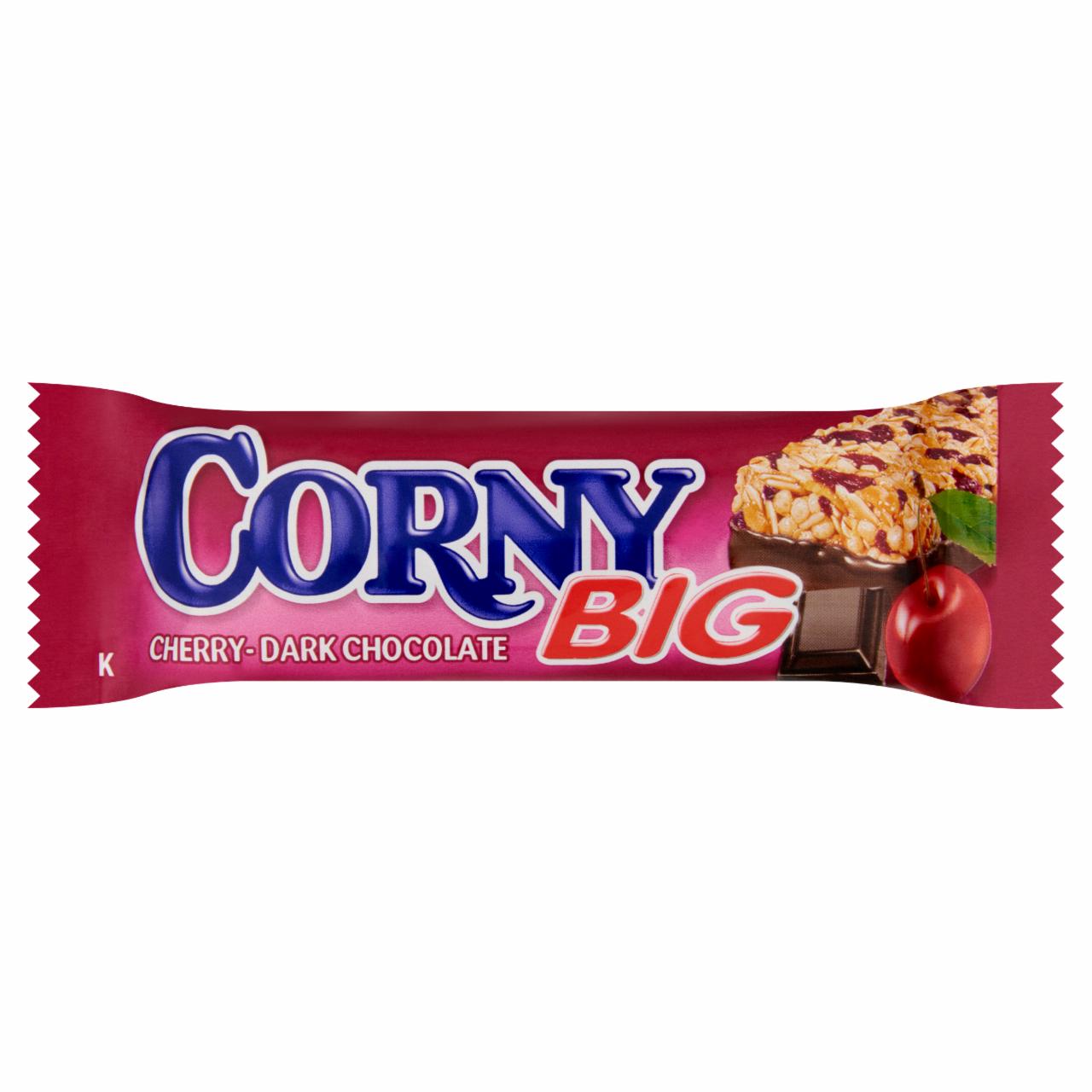 Képek - Corny Big meggyes müzliszelet feketecsokoládéba mártva 50 g