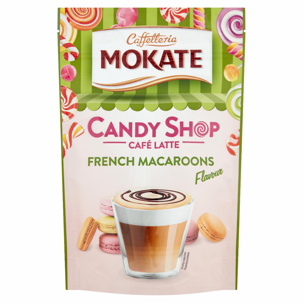 Képek - Mokate Candy Shop instant kávéitalpor francia macaron ízesítéssel 110 g