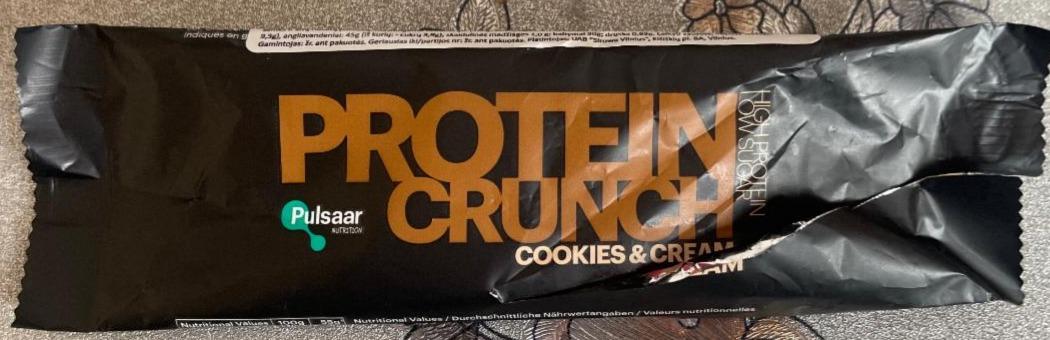 Képek - Protein crunch cookies & cream Pulsaar Nutrition