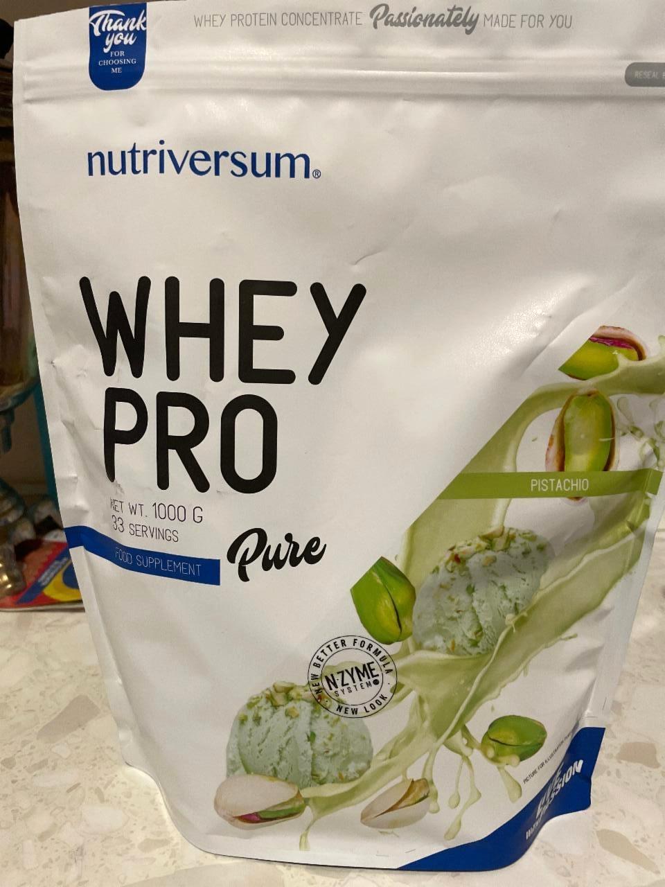 Képek - Whey pro Pure Pisztácia Nutriversum