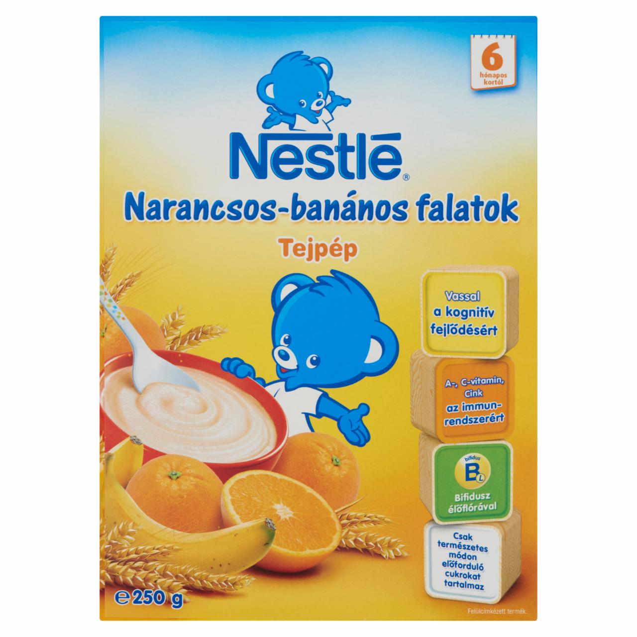 Képek - Nestlé Narancsos-banános Falatok narancsos-banános tejpép 6 hónapos kortól 250 g