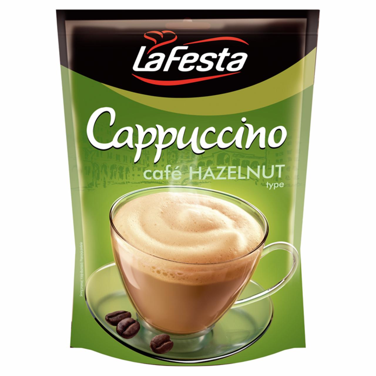 Képek - La Festa mogyoró ízű cappuccino instant kávéitalpor 100 g