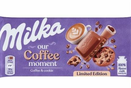 Képek - Coffee moment alpesi tejcsokokádé kávéízű krémtöltelékkel Milka