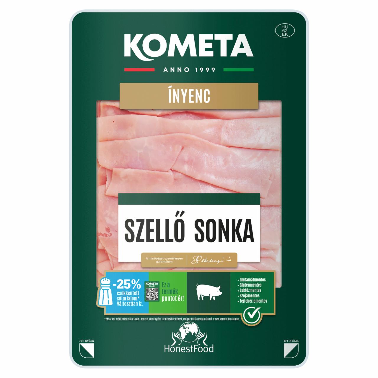 Képek - Kometa Ínyenc Szellő Sonka szeletelt, formázott, hőkezelt sertés combsonka 100 g