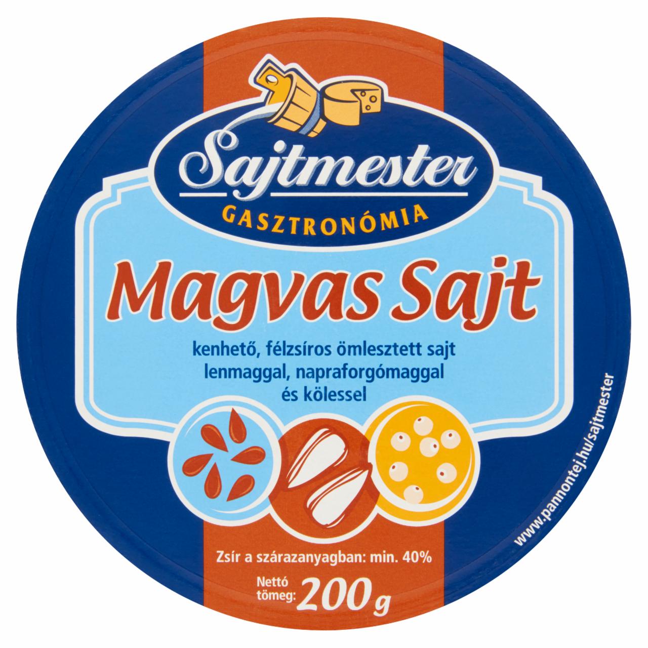 Képek - Sajtmester félzsíros magvas sajt 200 g