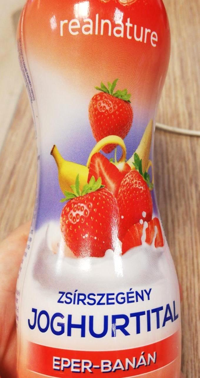 Képek - Real Nature ProXY eper-banán ízű zsírszegény joghurtital 250 g