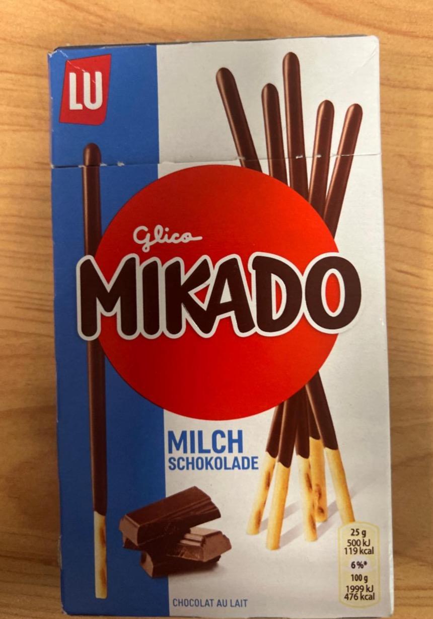 Képek - Mikado tejcsokoládéba mártott ropi LU