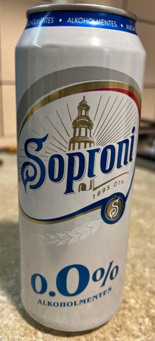 Képek - Soproni alkoholmentes világos sör 0,0% doboz 0,5 l