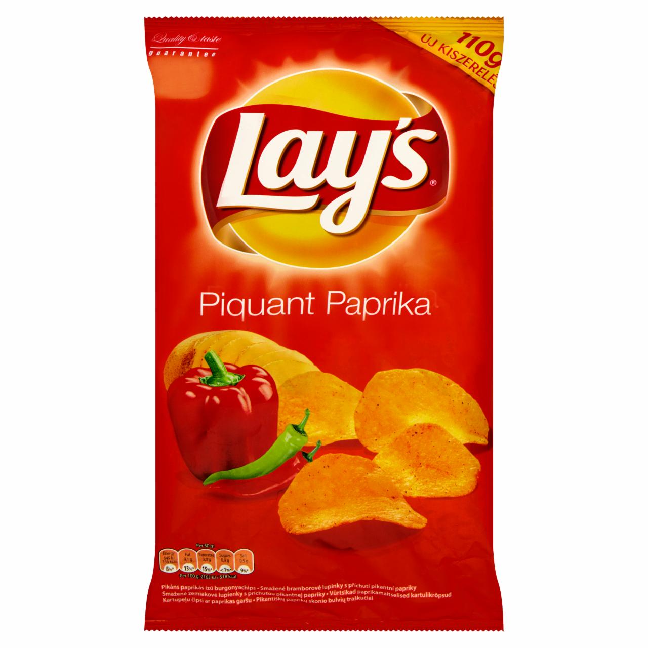 Képek - Lay's pikáns paprikás ízű burgonyachips 110 g