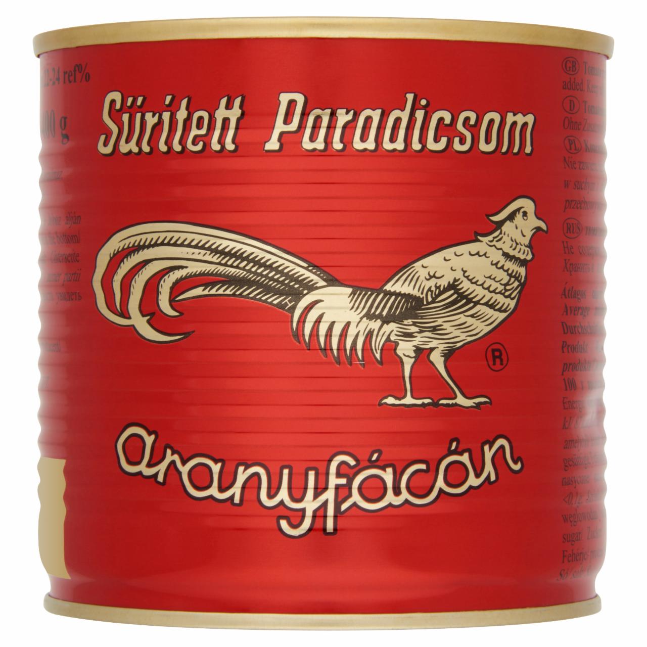 Képek - Aranyfácán sűrített paradicsom 22-24% 400 g