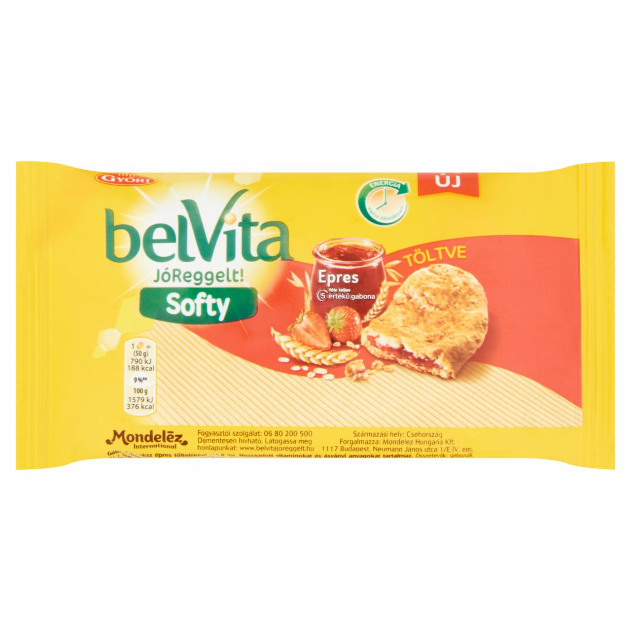 Képek - Belvita Soft Bakes gabonás keksz epres töltelékkel 50 g