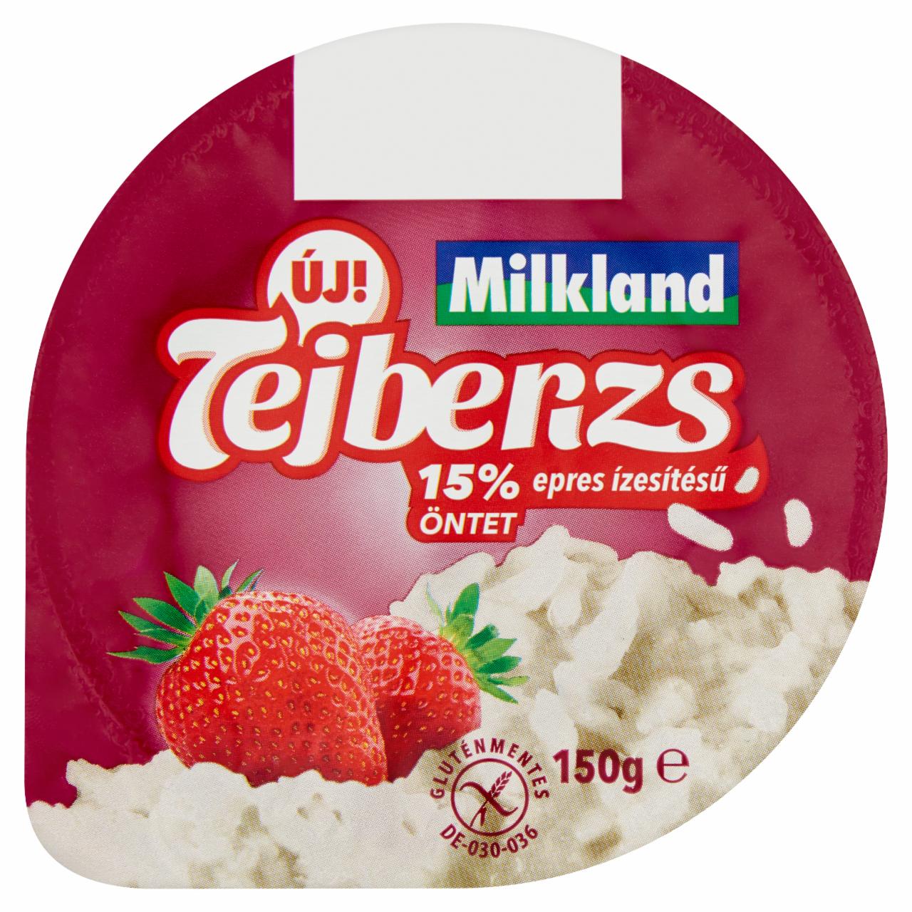 Képek - Milkland tejberizs epres ízesítésű öntettel 150 g