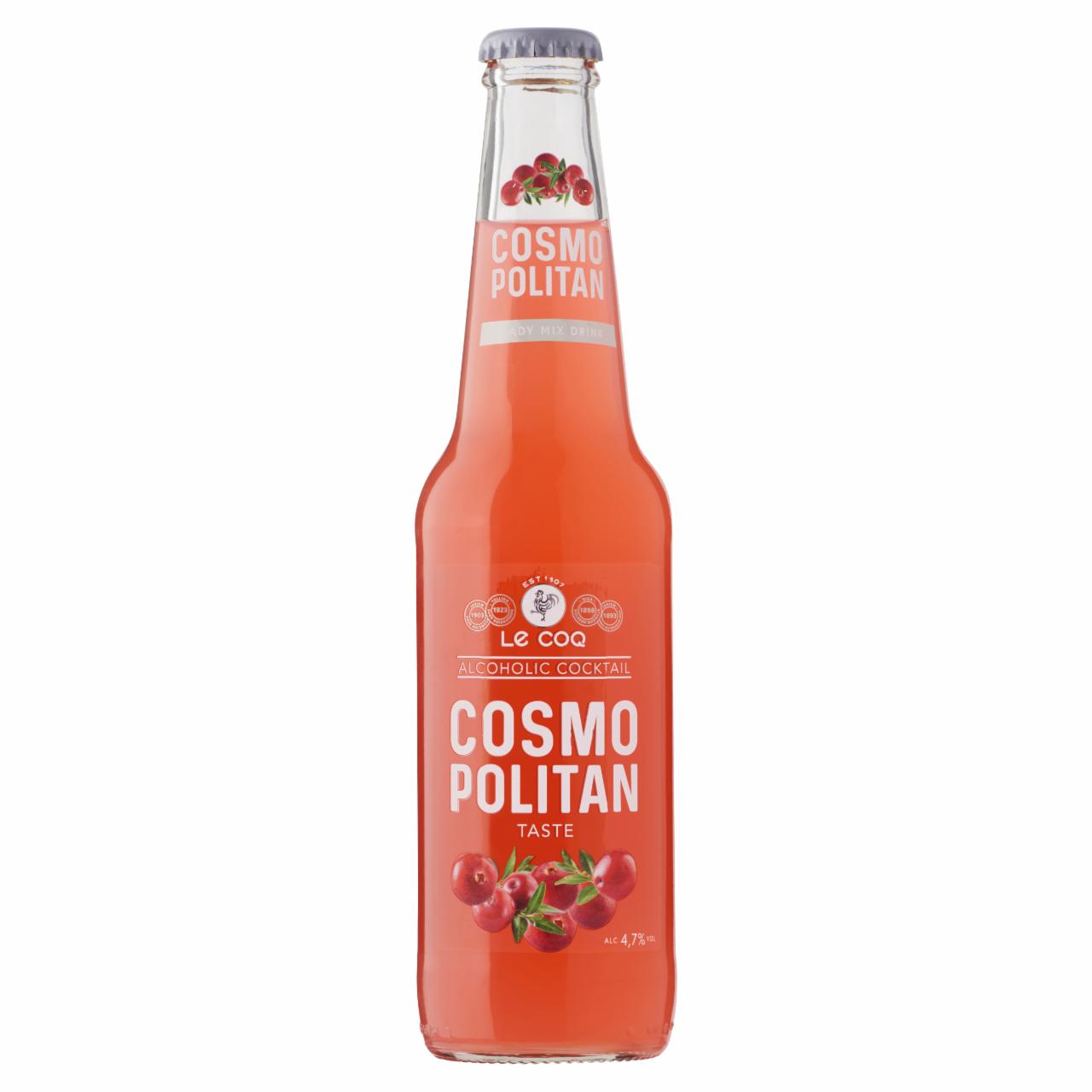 Képek - Le Coq Cosmopolitan vörösáfonya, narancs és lime ízű szénsavas alkoholos ital 4,7% 0,33 l