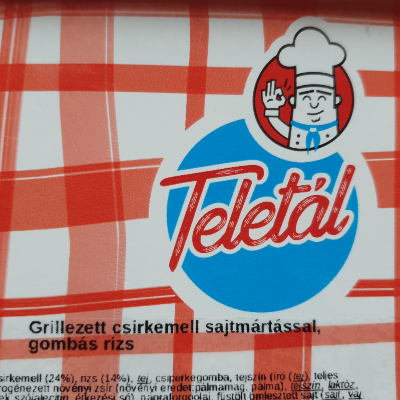 Képek - Grillezett csirkemell sajtmárással gombás rizs Teletál