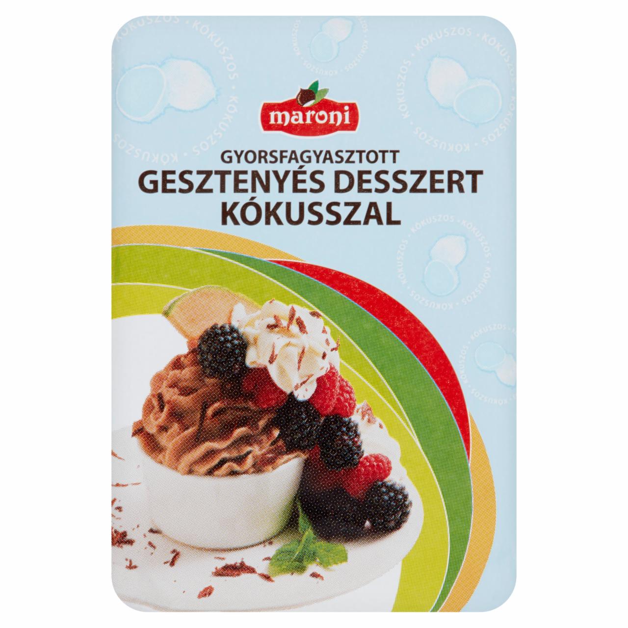 Képek - Maroni gyorsfagyasztott gesztenyés desszert kókusszal 200 g