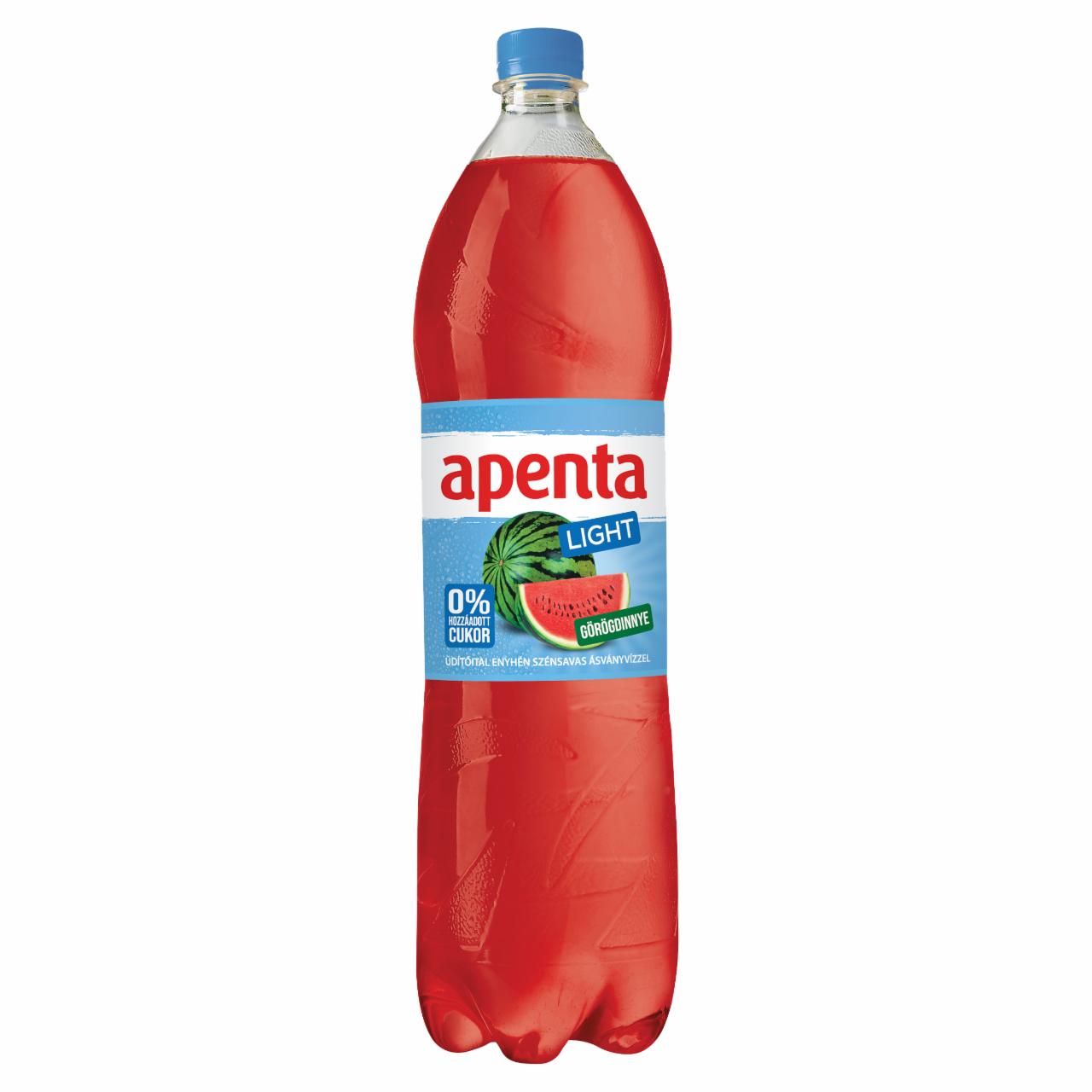 Képek - Apenta Light görögdinnye ízű enyhén szénsavas üdítőital édesítőszerekkel 1,5 l