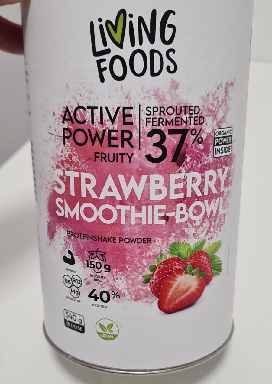 Képek - Strawberry smoothie bowl proteinshake powder Living foods