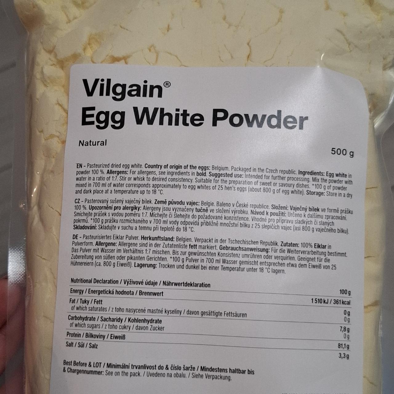 Képek - Egg white Powder natural Vilgain