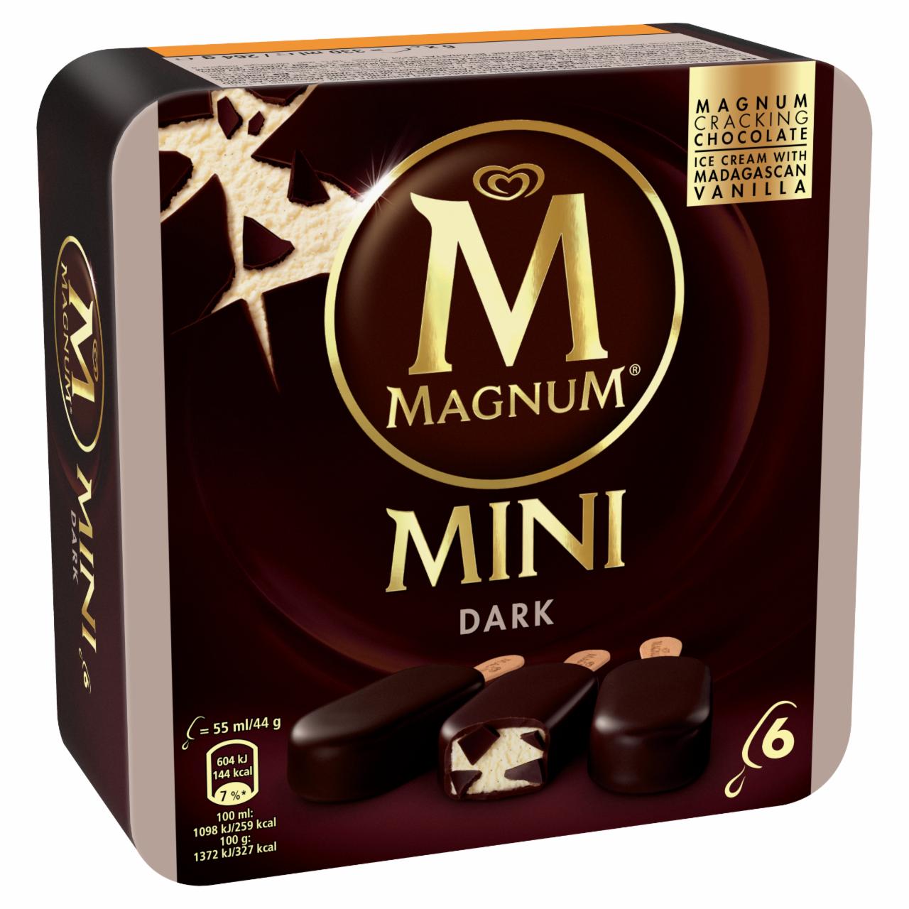 Képek - Magnum Mini Multipack Dark jégkrém 6 x 55 ml