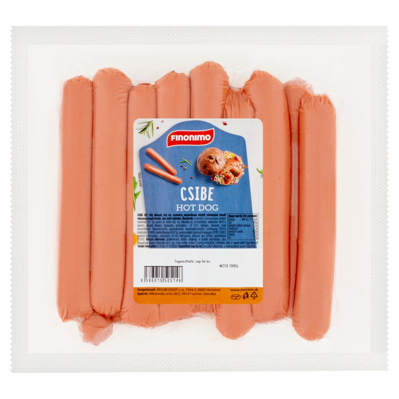 Képek - Finonimo csibe hot dog 1 kg
