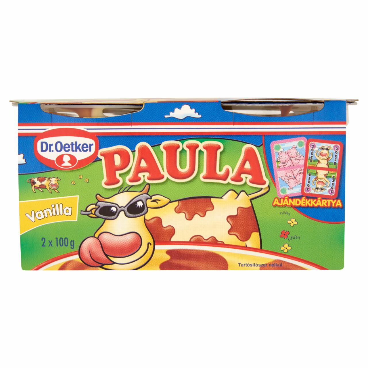 Képek - Dr. Oetker Paula vaníliaízű puding csokoládéízű foltokkal 2 x 100 g