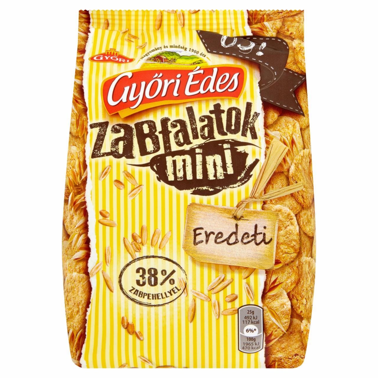 Képek - Győri Édes Zabfalatok Mini zabpelyhes keksz 140 g