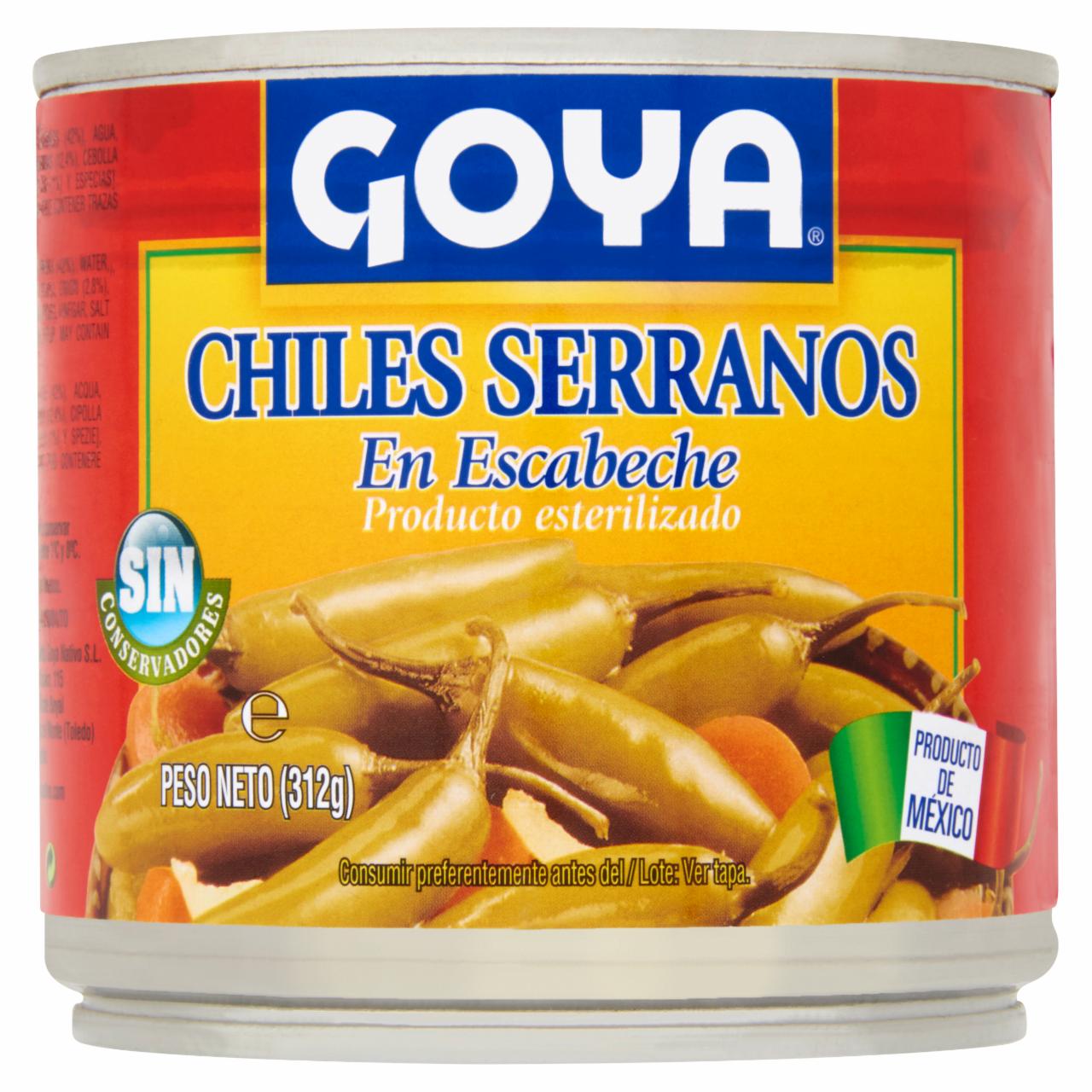 Képek - Goya serrano chili paprika páclében 312 g