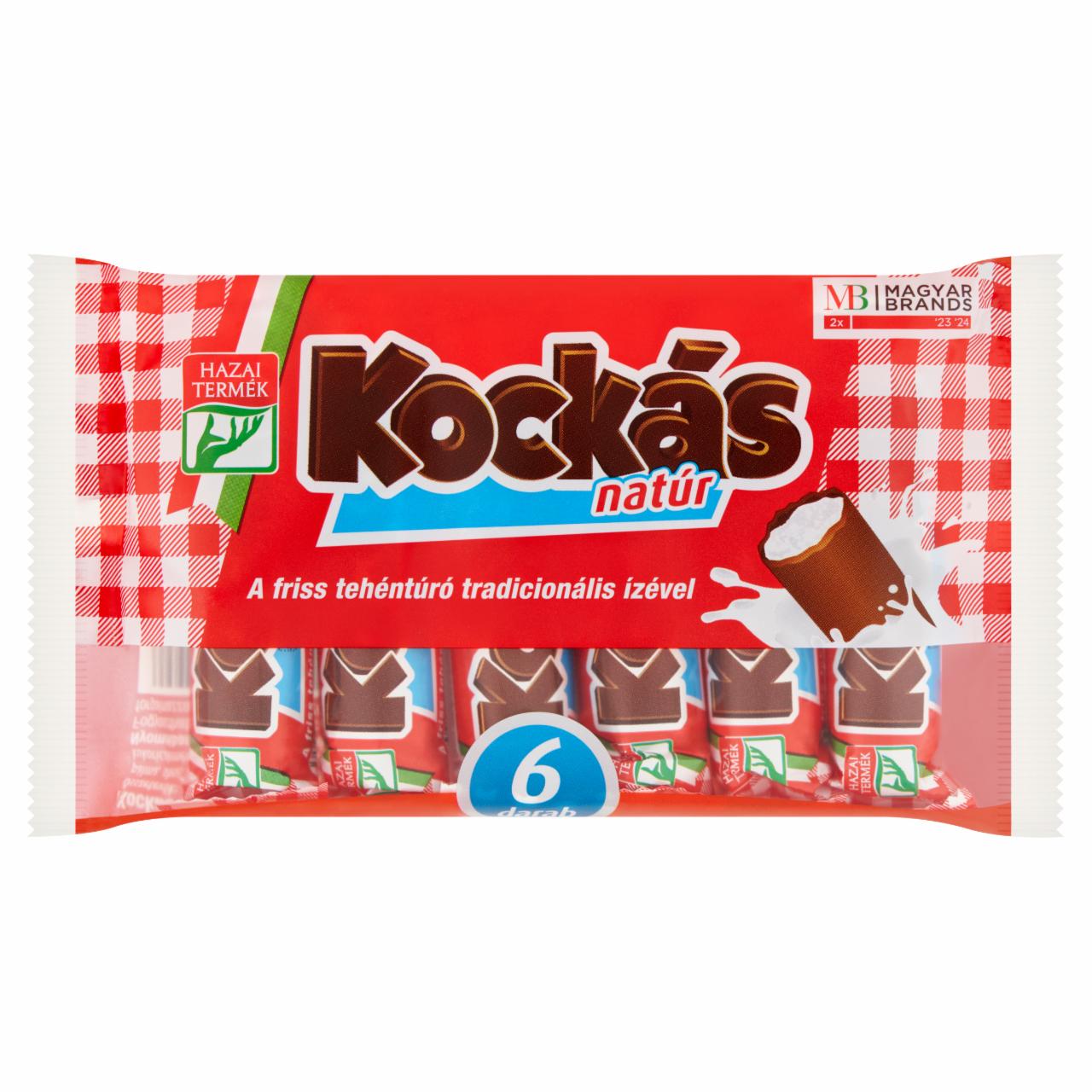Képek - Kockás natúr túrórúd 6 x 30 g (180 g)