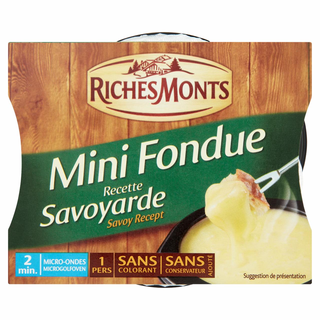 Képek - Riches Monts Francia Fondue zsíros ömlesztett sajt 150 g