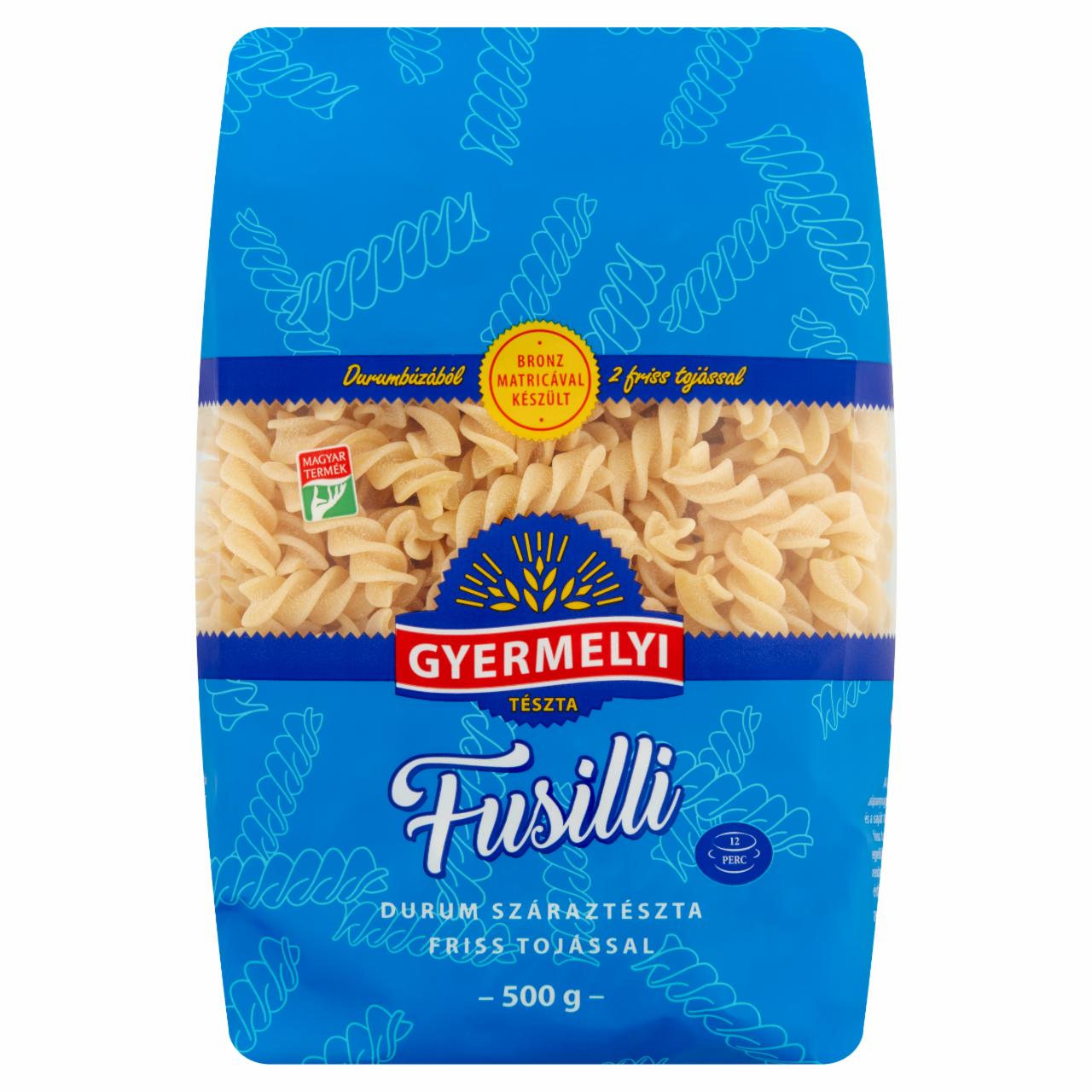 Képek - Gyermelyi fusilli durum száraztészta friss tojással 500 g